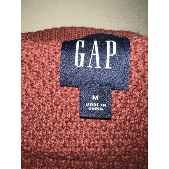 Gap Textured Cardigan Women’s Size M Brandy Snifter - Picture 2 of 5